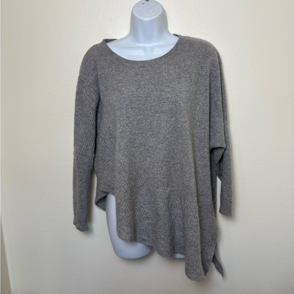 Dtlm repeat 100% cashmere sweater long sleeve asymmetrical